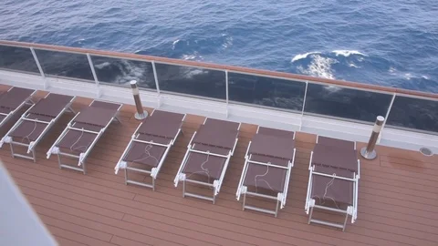 View of the sea from the ship's bridge Stock Footage 101338472