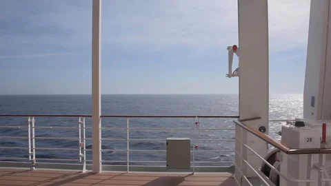 View of the sea from the ship's bridge Stock Footage 101338632