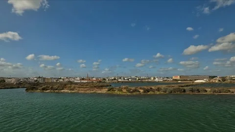 View of the sea from the sky Stock Footage 253936237