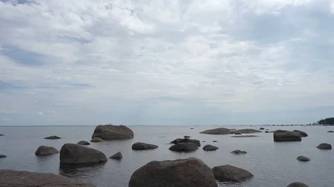 View of the sea in summer Stock Footage 73766929