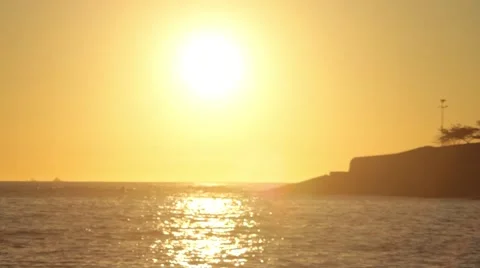 View of sea at sunrise 스톡 동영상 51833228