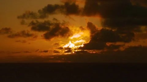 View of sea at sunset Video stock 54592667