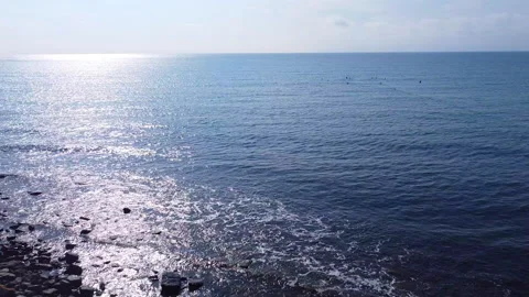 View of the sea surface in a calm state. Stock Footage 151949194