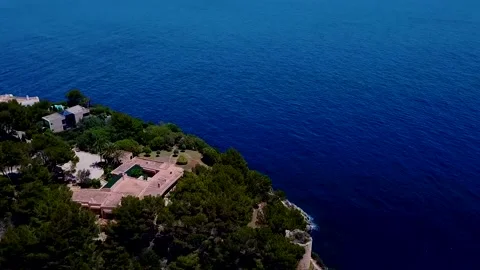 View of the sea from the top of the mountain	 Stock Footage 149321038