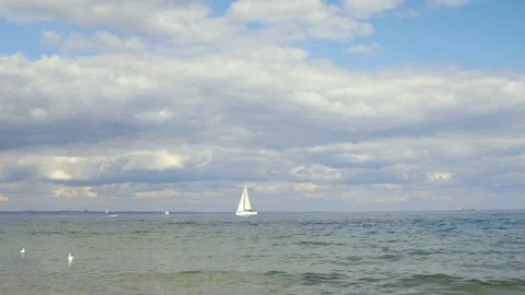 View of the seascape Video stock 168497340