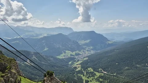 A view from Seceda - Odle - Val Gardena - Ortisei - Italy Stock Footage 280386703