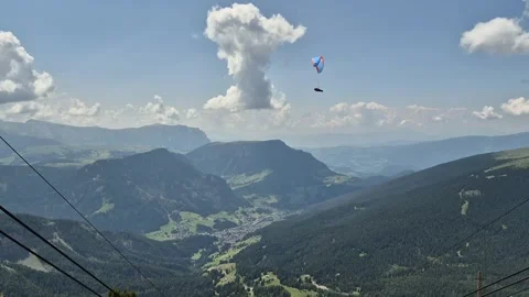 A view from Seceda - Odle - Val Gardena - Ortisei - Italy Stock Footage 280386740