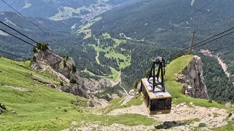 A view from Seceda - Odle - Val Gardena - Ortisei - Italy Stock Footage 280386803