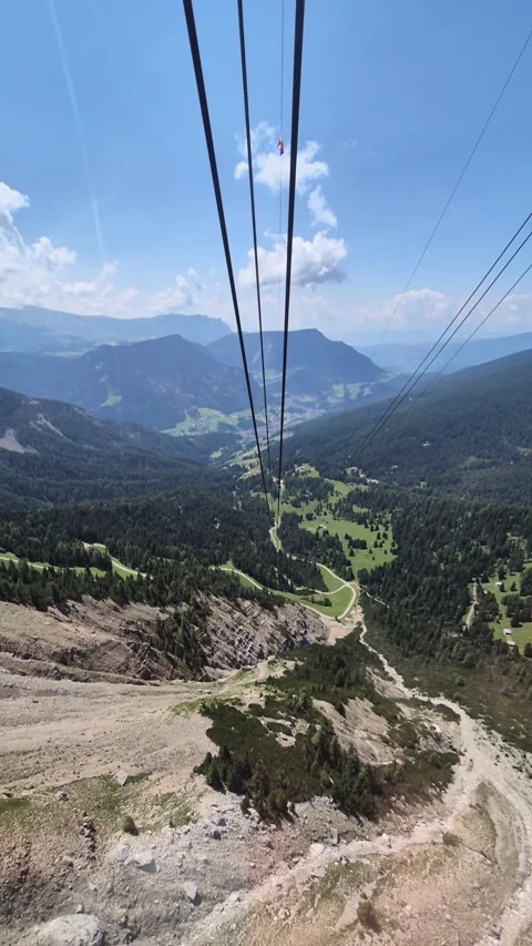 A view from Seceda - Odle - Val Gardena - Ortisei - Italy Stock Footage 280386905