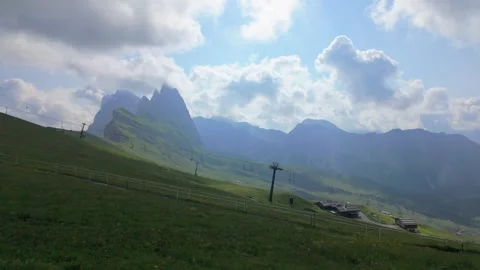 A view from Seceda - Odle - Val Gardena - Ortisei - Italy Stock Footage 288084681
