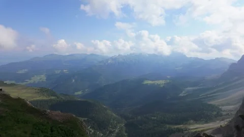 A view from Seceda - Odle - Val Gardena - Ortisei - Italy Stock Footage 288085058
