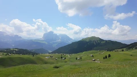 A view from Seceda - Odle - Val Gardena - Ortisei - Italy Stock Footage 288085289