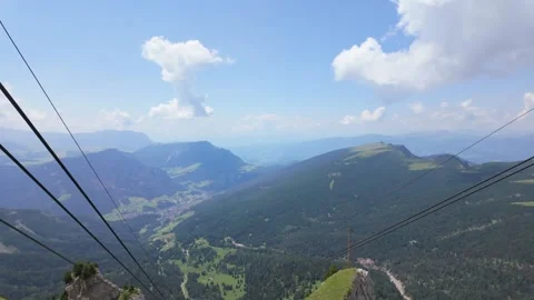 A view from Seceda - Odle - Val Gardena - Ortisei - Italy Stock Footage 288085629