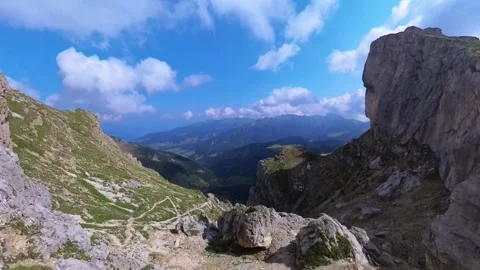 A view from Seceda - Odle - Val Gardena - Ortisei - Italy Stock Footage 291418042