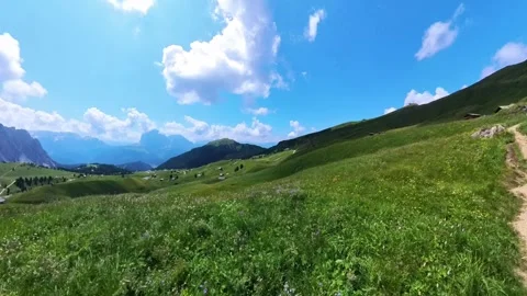 A view from Seceda - Odle - Val Gardena - Ortisei - Italy Stock Footage 291418291