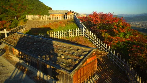 View of the Second Enclosure and Main Enclosure from the Nino Guard Observation Video stock 330721948