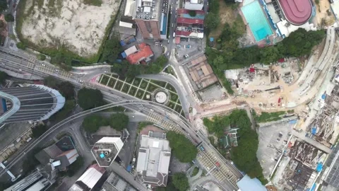 View of the second highest skyscrapers in the World Stock Footage 163253989