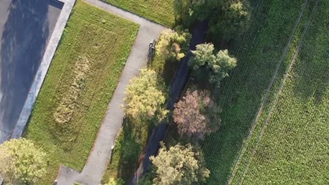 View of the Second World War Memorial and Ostrava Opava Operation, Hrabyne, Czec Stock Footage 286312419