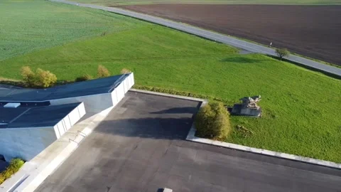 View of the Second World War Memorial and Ostrava Opava Operation Stock Footage 286312974