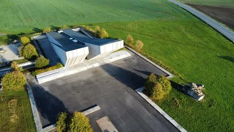 View of the Second World War Memorial and Ostrava Opava Operation, Hrabyne,Czech Stock-Fotos