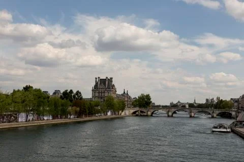 View of the Seine river Stock Photos