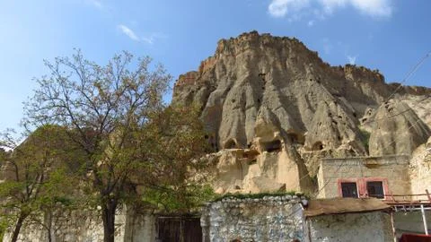 View of Selime Monastery in Cappadocia Stock Photos