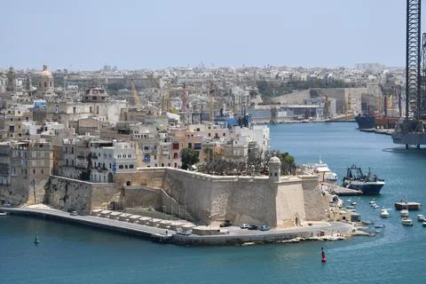 View of Senglea, Malta Stock Photos