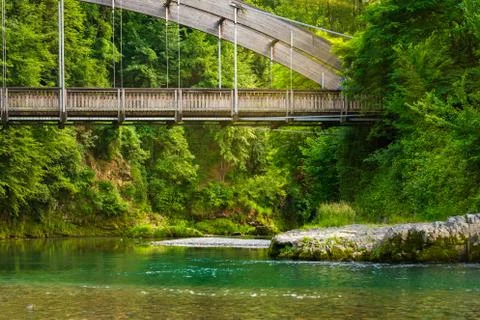 View of the Serio Bridge close up 库存照片