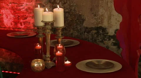 View of served table in loft-style restaurant Video stock 44021174