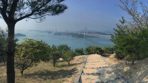 View of Set-Ohashi Bridge Stock Photos