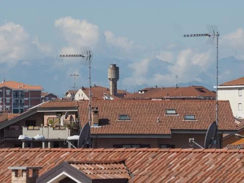 View of Settimo Stock-Fotos