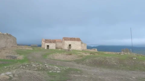 View of several chapels Video stock 219509105