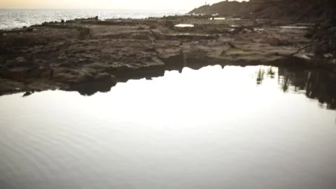 View of the sew with natural beach Stock Footage 155773571