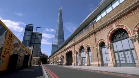 View of the Shard in Central London Stock Footage 118281176