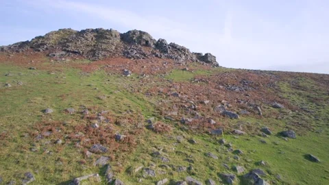 View from Sharpitor to Burrator Reservoir in Dartmoor National Park, Devon Stock Footage 165083747