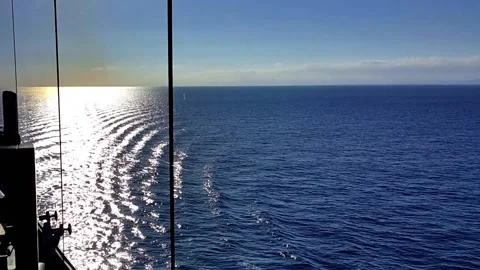 View shining waves of Mediterranean Sea. Stock Footage 145537227