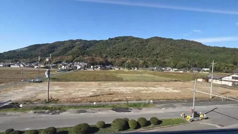 View from Shinkansen N700 bullet train near Shin-Fuji. Vídeo Stock 318201064
