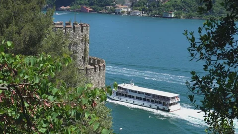 A view of ship Stock Footage 90615991