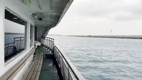View from the ship to the islands Stock Footage 240325626