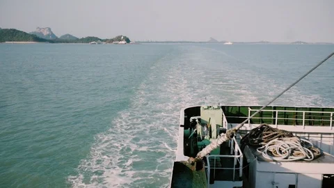 View of the ship in the port. ship in port of thailand Stock Footage 125800671
