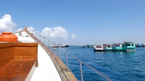View from the ship's boat 库存影片 64627927