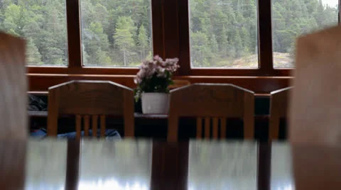 View from the ship's cabin while driving Stock Footage 27173384