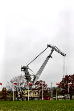 View of shipyard in Gdansk Stock Photos