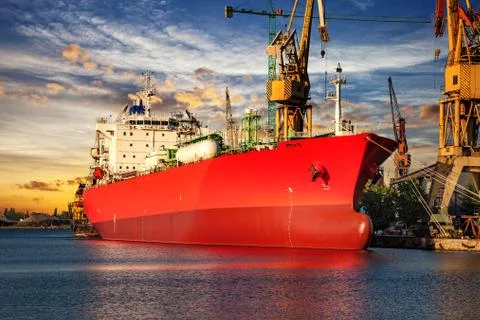 View of shipyard Stock Photos