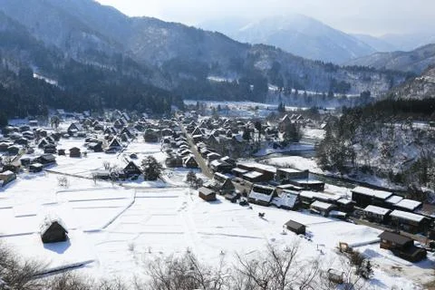 View from the shiroyama viewpoint Stock Photos