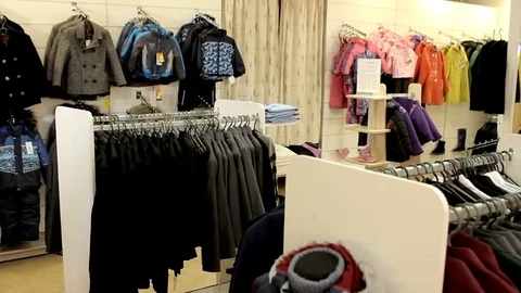 The view of the shop clothes Stock Footage 69147000