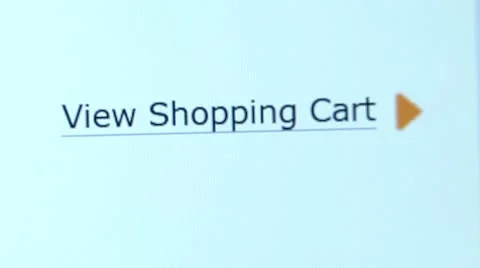 "View Shopping Cart" button. Internet Shopping. Video stock 10757528