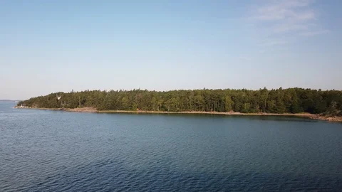 View of the shore from the ferry. Stock Footage 113747942