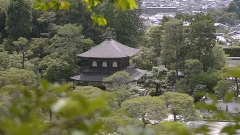 View of shrine surrounded by tree Stock Footage 94503770