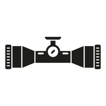 View sight icon simple vector. Rifle scope Stock Illustration